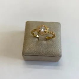 Anel Brilho Solitário