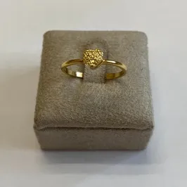 Anel Coração Micro Zircônia