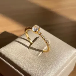 Anel Estilo Solitario