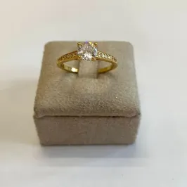 Anel Solitário Radiante