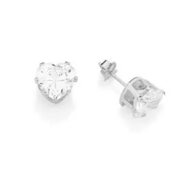 Brinco Coração Zircônia G