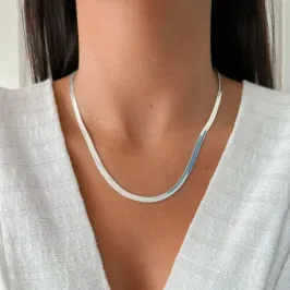 Colar  Fita Prata