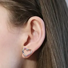 Brinco Coração Vazado