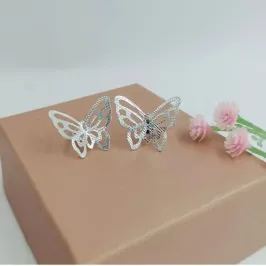 Brincos Borboleta Cristal