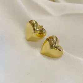 Brinco Coração chapado