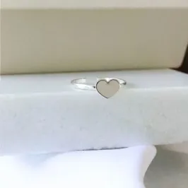 Anel Plaquinha Coração