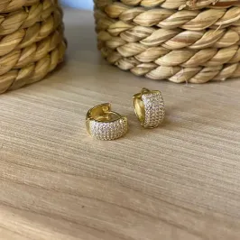 Argola Cravejada Larga G