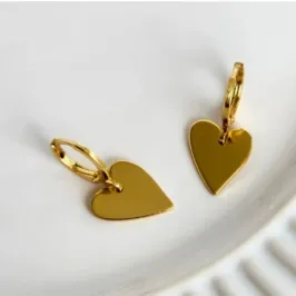 Brinco Argola Coração