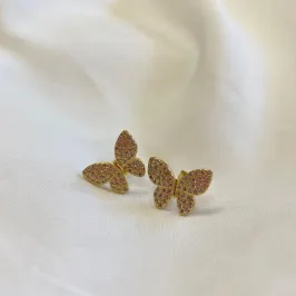 Brinco Borboleta com Zircônias