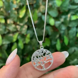 Colar Arvore Vida Prata