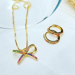 Colar Laço Colorido