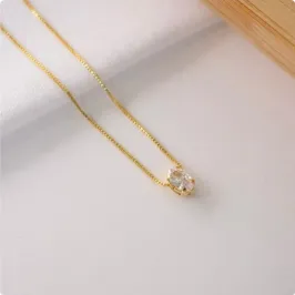 Colar Ponto Luz Diamante