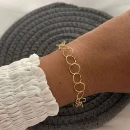 Pulseira Elo Hexagonal