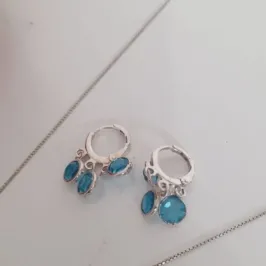 Argola 3 Luz azulada G