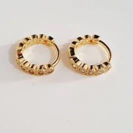 Argola 6 Zircônias P