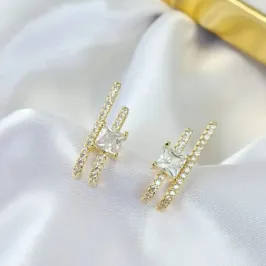 Brinco Gancho Dois Fios