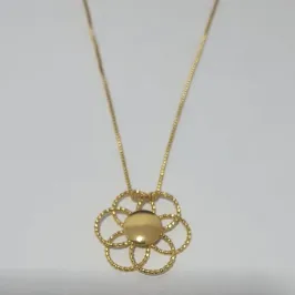 Colar Botão Florido