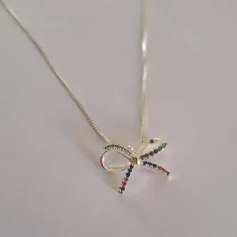 Colar  Laços Coloridos