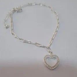 Pulseira Coração Cravejado