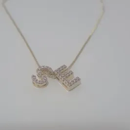 Duplo Colar Letras