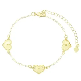 Pulseira 3 Corações