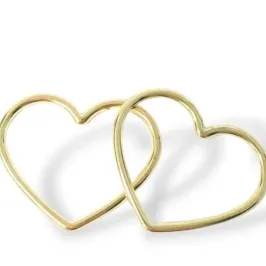 Brinco Coração Vazado