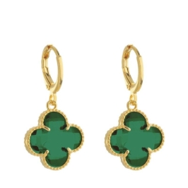 Argola  Trevo verde S