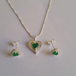 Conjunto Zirconia Verde