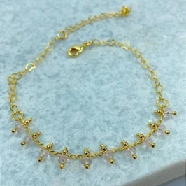 Pulseira Com Cristais