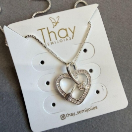 Colar Coraçoes Seta