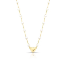 Colar Coraçao de Perola