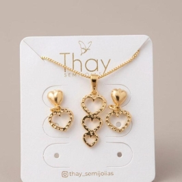 Conjunto 3 Coraçoes