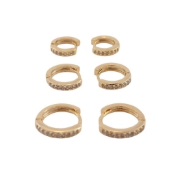 Argola Trio Gold