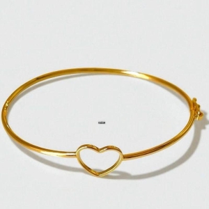 Bracelete coração vazado