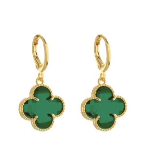 Argola  Trevo verde S