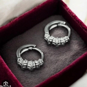 Argolas Prata Cubic