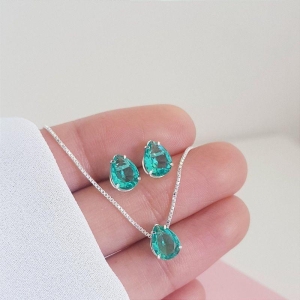 Conjunto Cristal Gota Mini