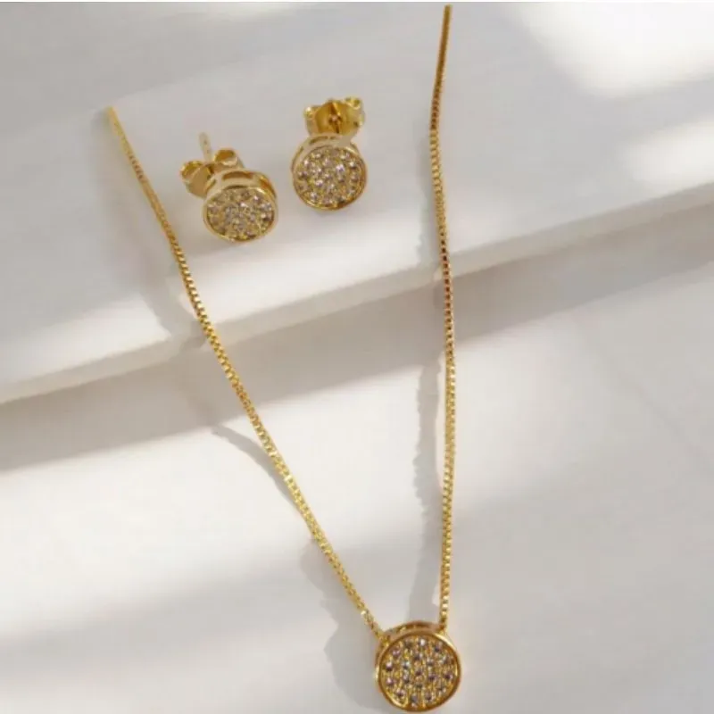 Conjunto Redondo Cravejado