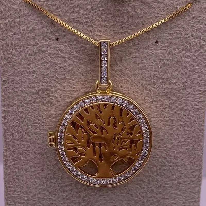 Colar arvore da vida relicário