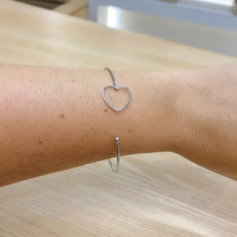Bracelete Corações Uni