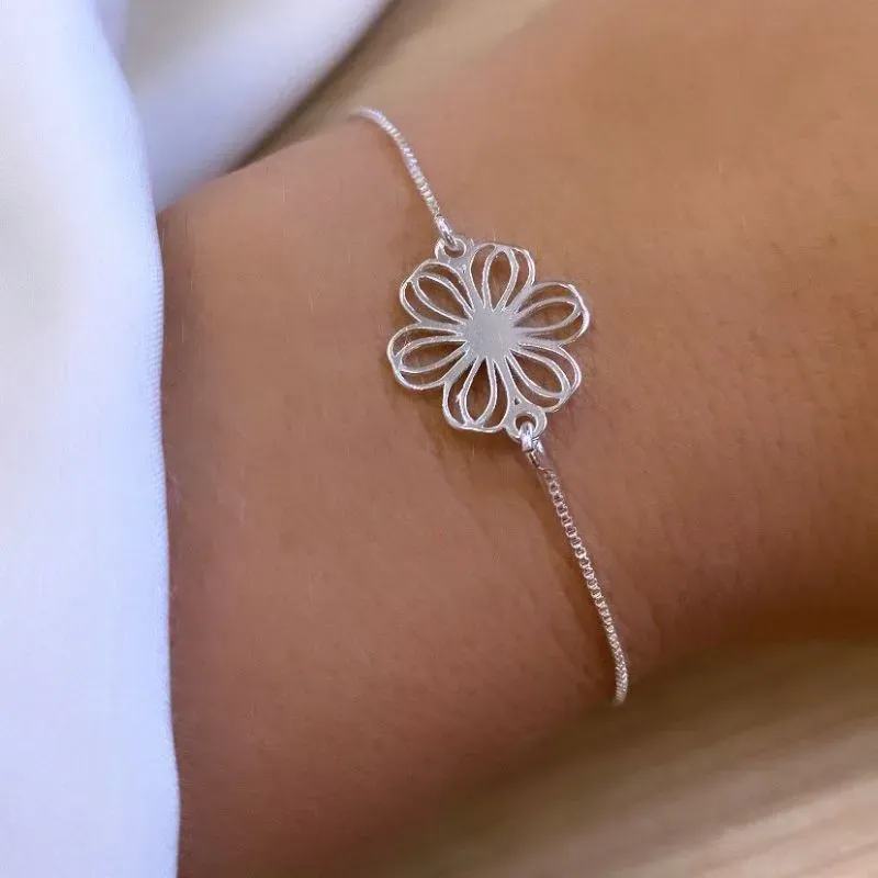 Pulseira Dupla Flor