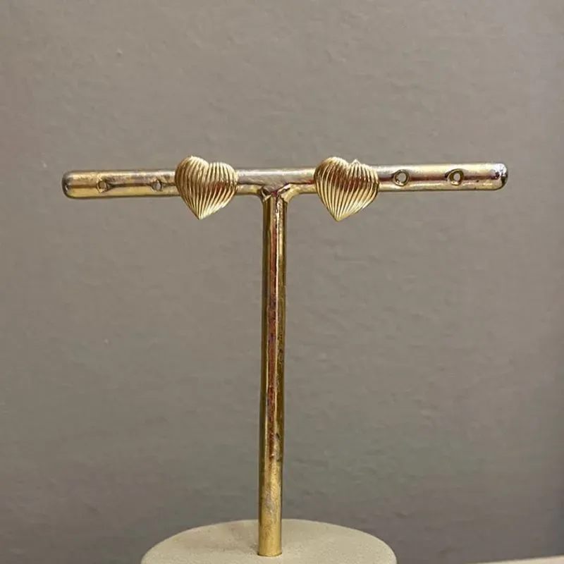 Brinco Coração Listrado