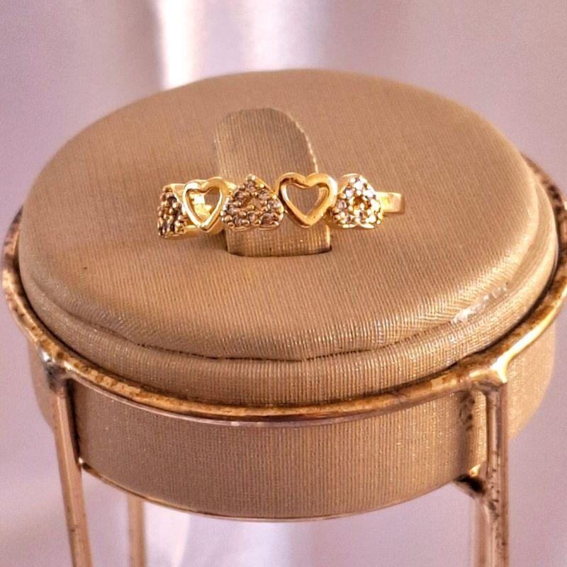 Anel Dois Corações