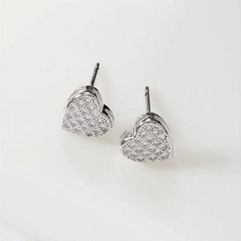 Brinco Coração Prata