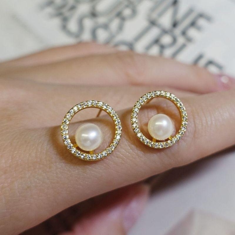 Brinco Perola Zircônias