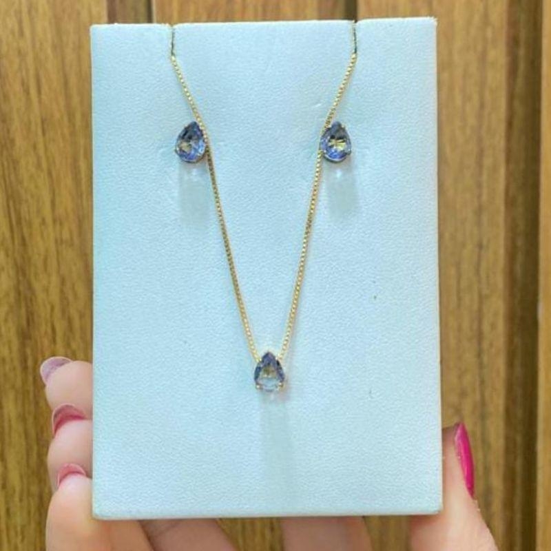 Conjunto Ponto luz Azul