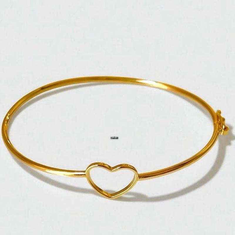 Bracelete coração vazado