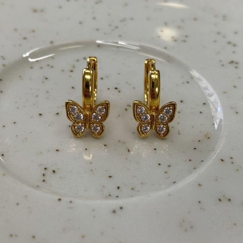 Brinco Argolinha Infantil Borboleta