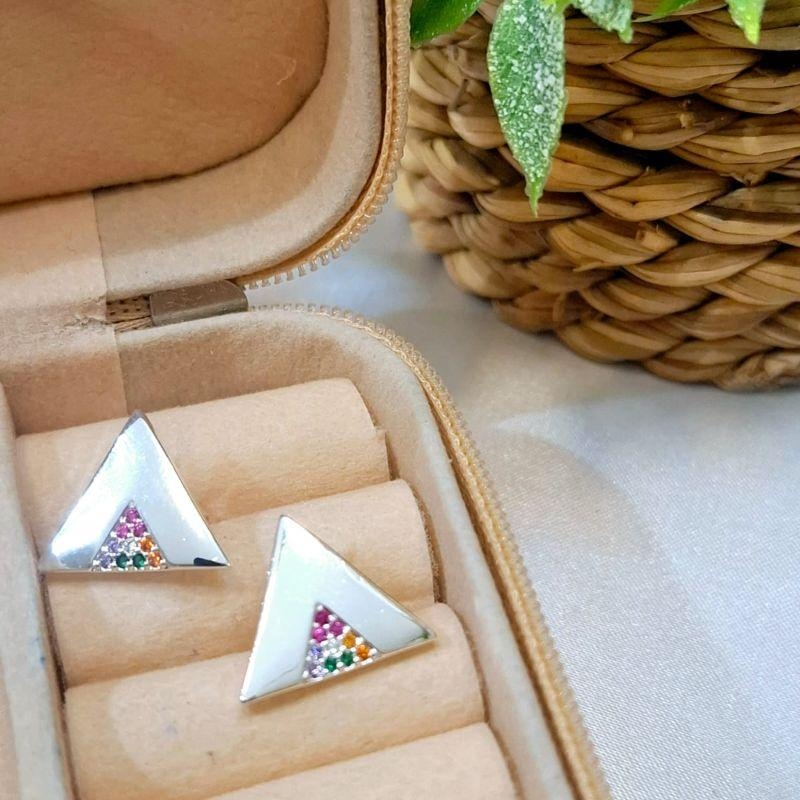 Brinco Triângulos Colors