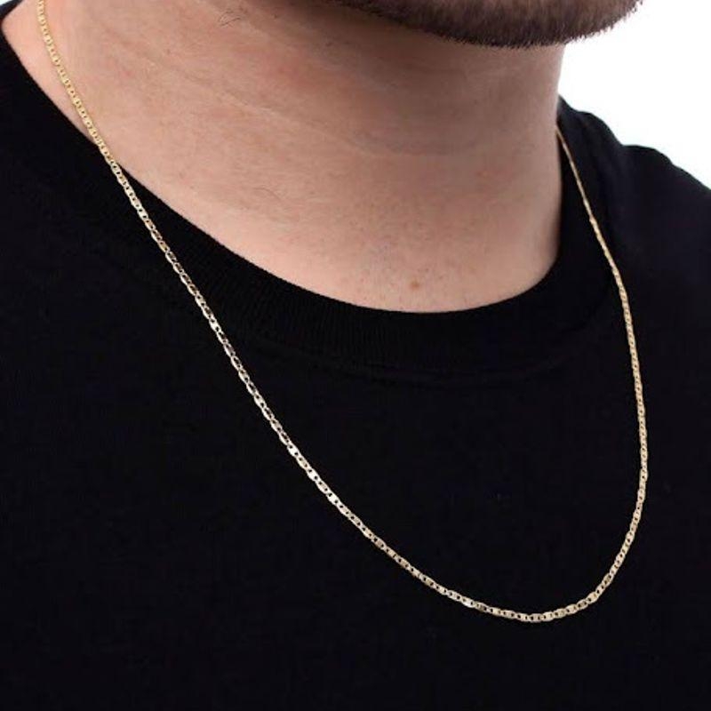 Colar Corrente Piastrine Fino